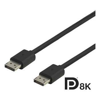 DisplayPort 1.4 kabel 1m svart