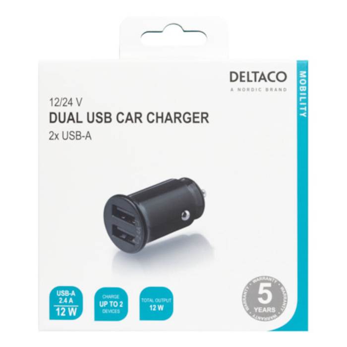 Billaddare dubbla USB-A portar - 2