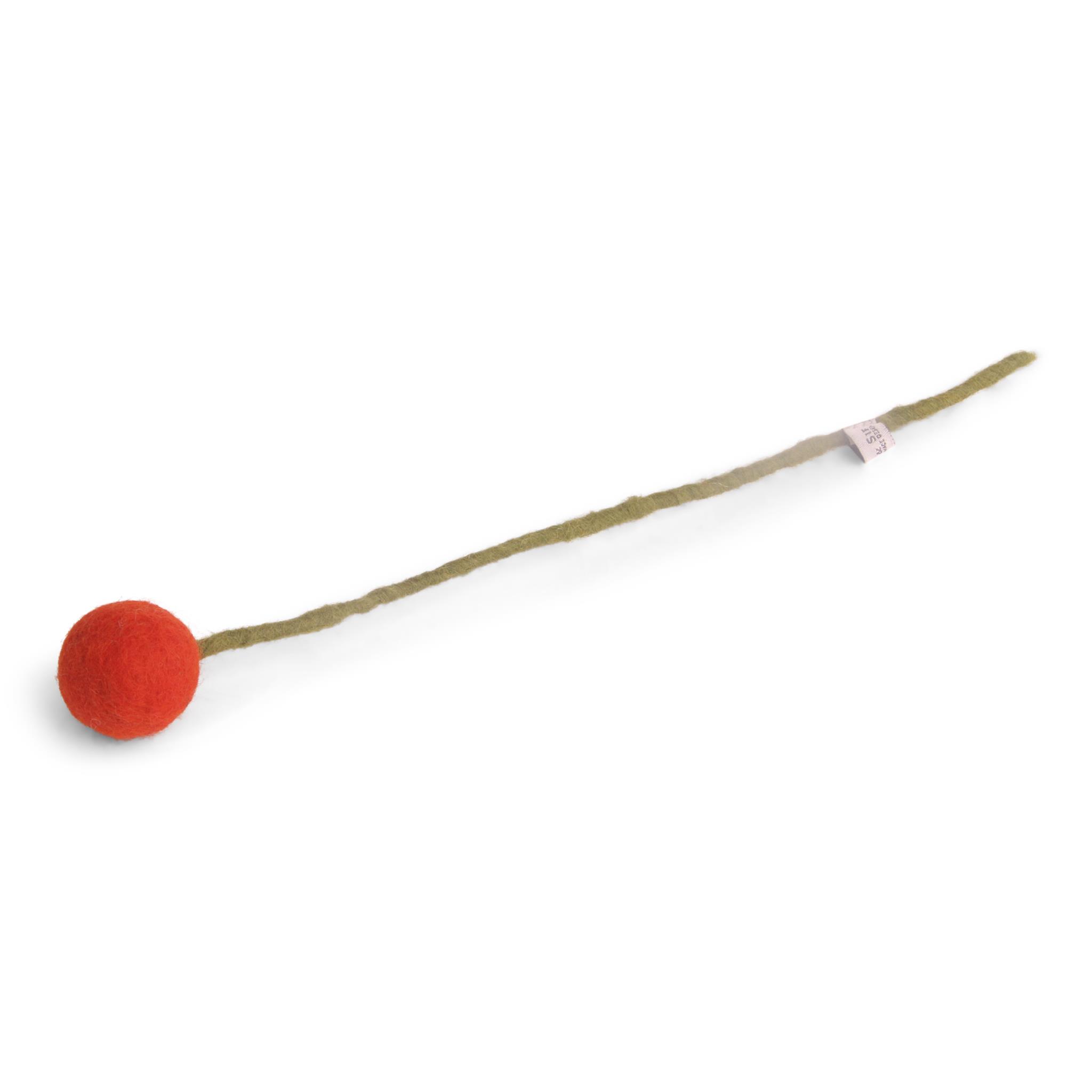 Ball flower 3cm Rust red