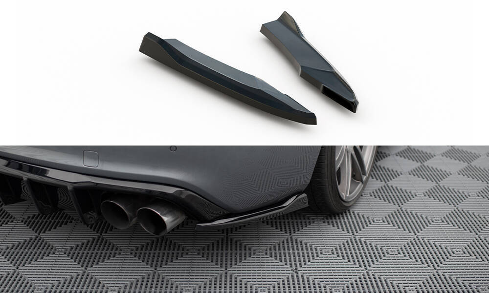 Maxton - REAR SIDE SPLITTERS V.2 AUDI S5 COUPE 8T FACELIFT