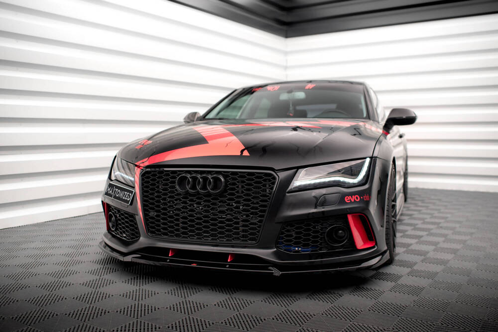 Maxton - FRONT SPLITTER AUDI A7 RS7 LOOK C7 - 4