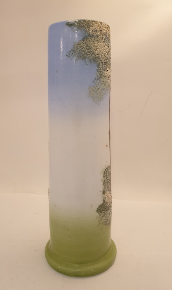 Flussglasvas med handmålade hjortar - 2