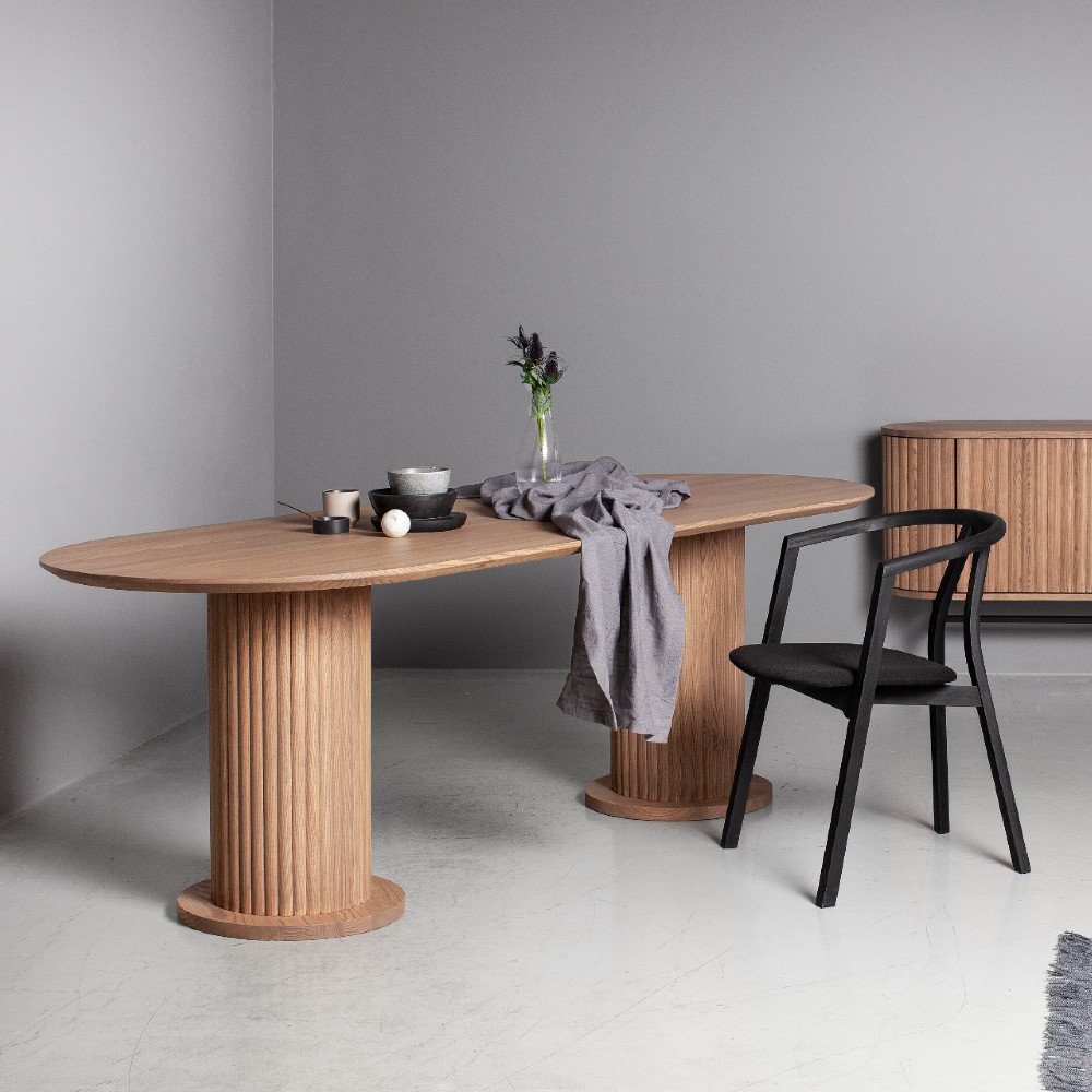 Velvet Oblong Dining Table - Ash (several choices) - Kristensen & Kristensen - 2