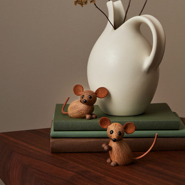 The City Mouse Trädekoration 6,7 cm Ek - 3