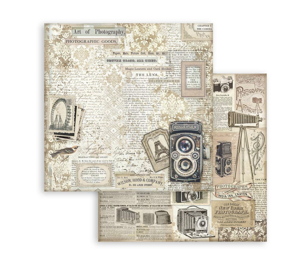 Stamperia Paper Pad 12X12 - Brocante Antiques - 5