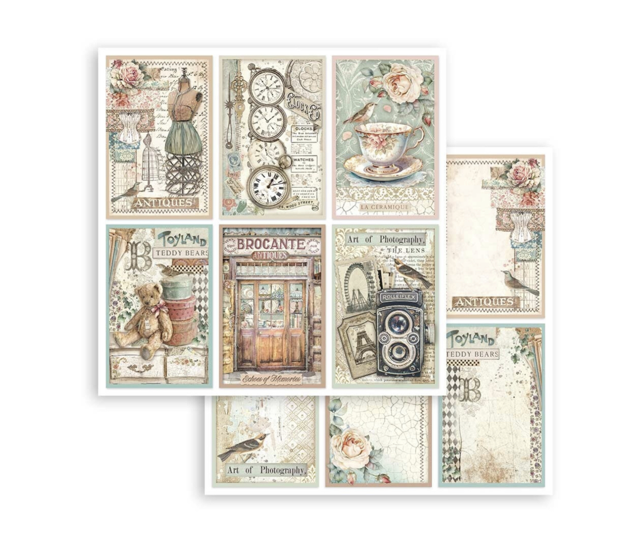 Stamperia Paper Pad 12X12 - Brocante Antiques - 7