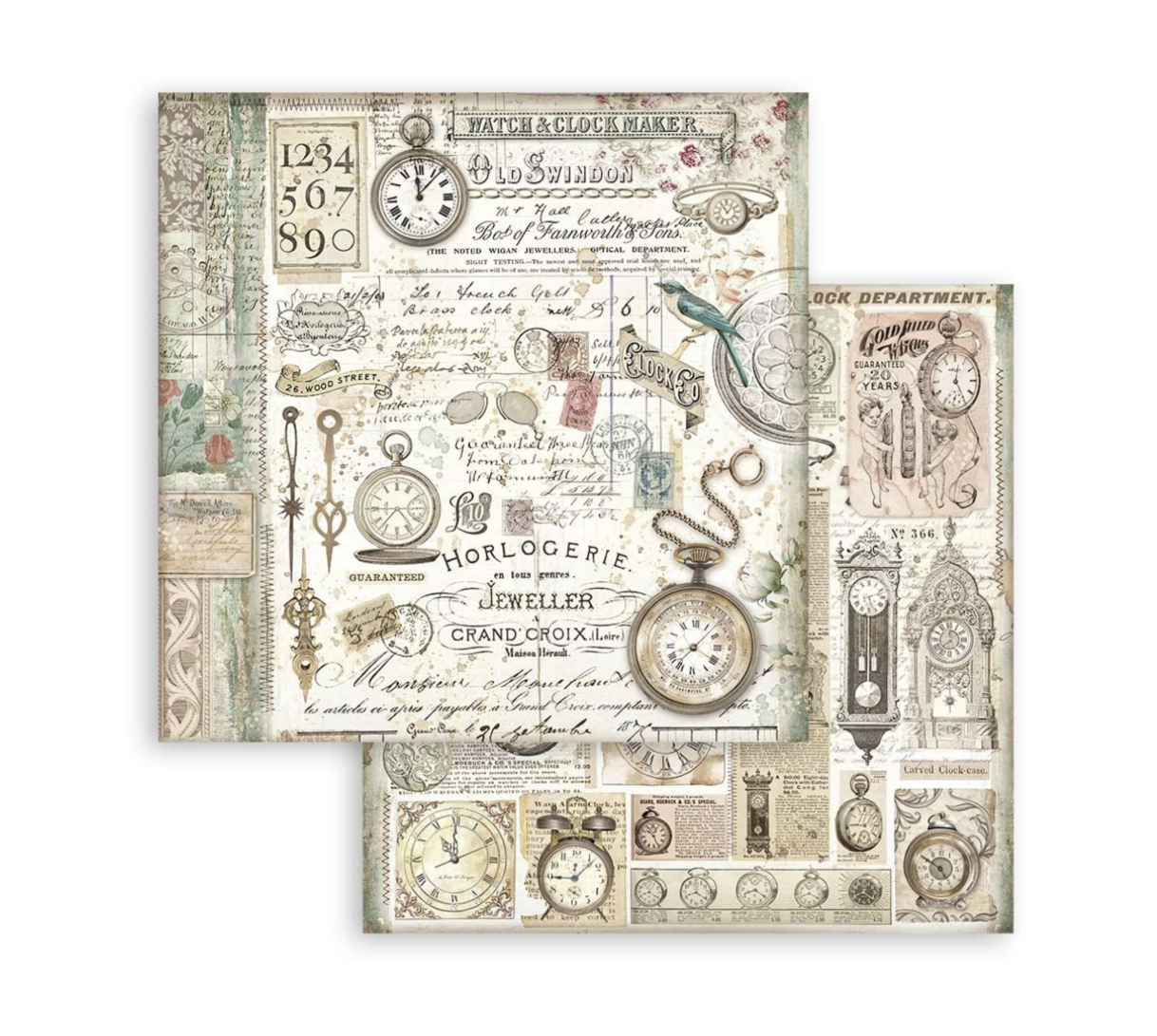 Stamperia Paper Pad 12X12 - Brocante Antiques - 6