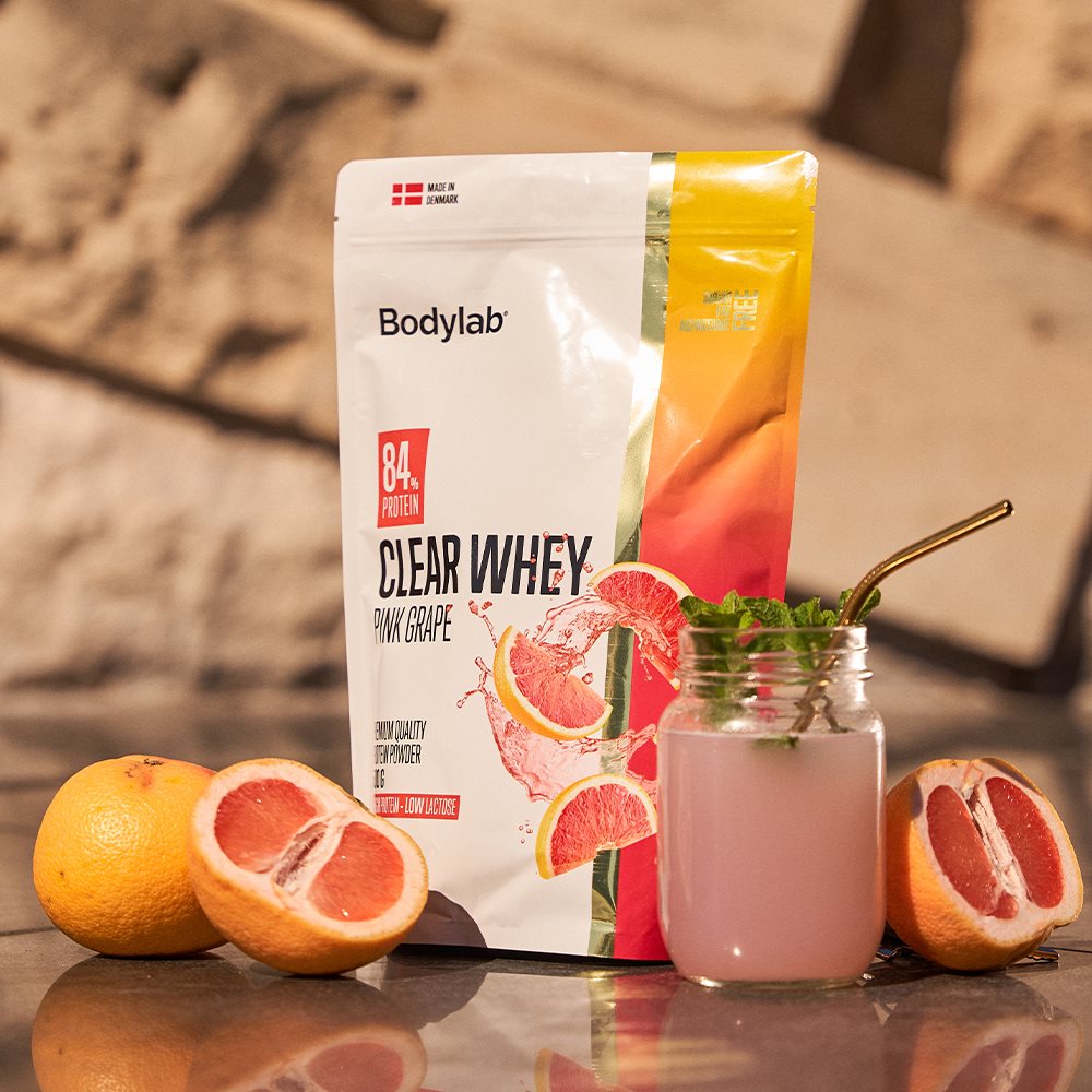 pink grapefruit clear whey från bodylab