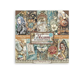 Stamperia Paper Pad 12X12 - Sir Vagabond in Fantasy World