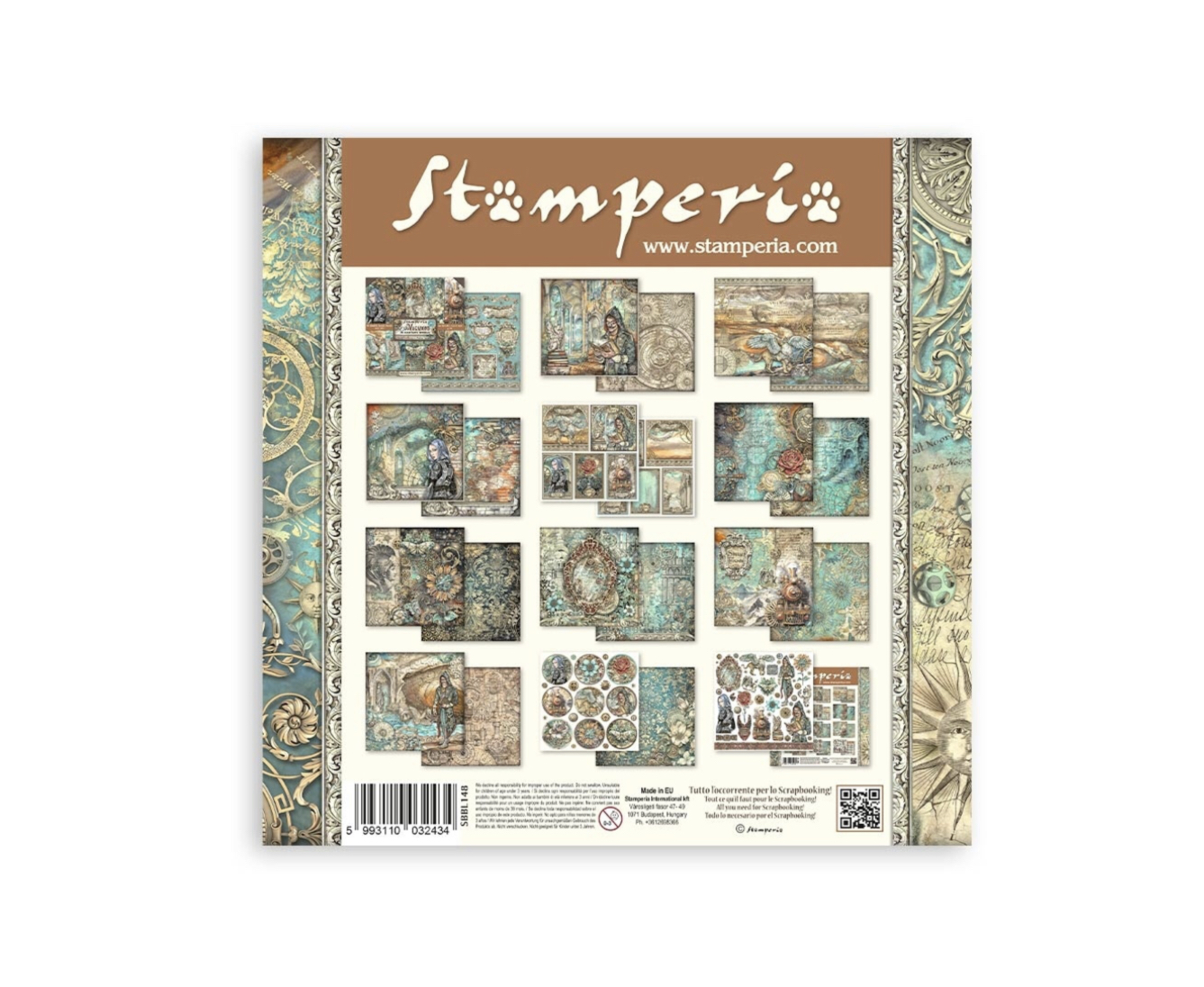 Stamperia Paper Pad 12X12 - Sir Vagabond in Fantasy World - 9