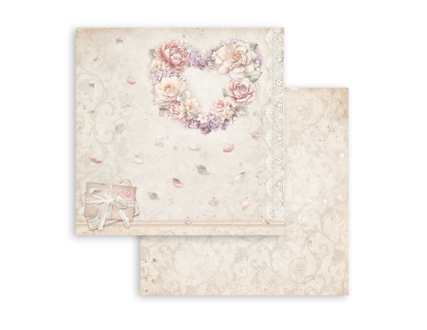 Stamperia Paper Pad 12X12 - Romance Forever - 3