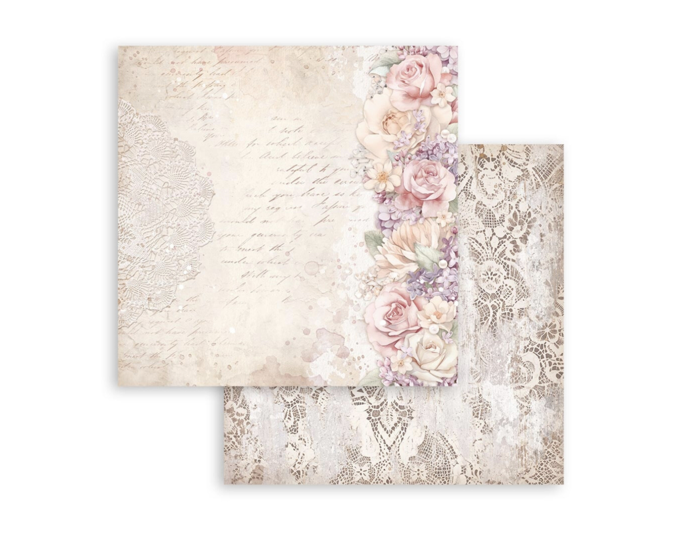 Stamperia Paper Pad 12X12 - Romance Forever - 9
