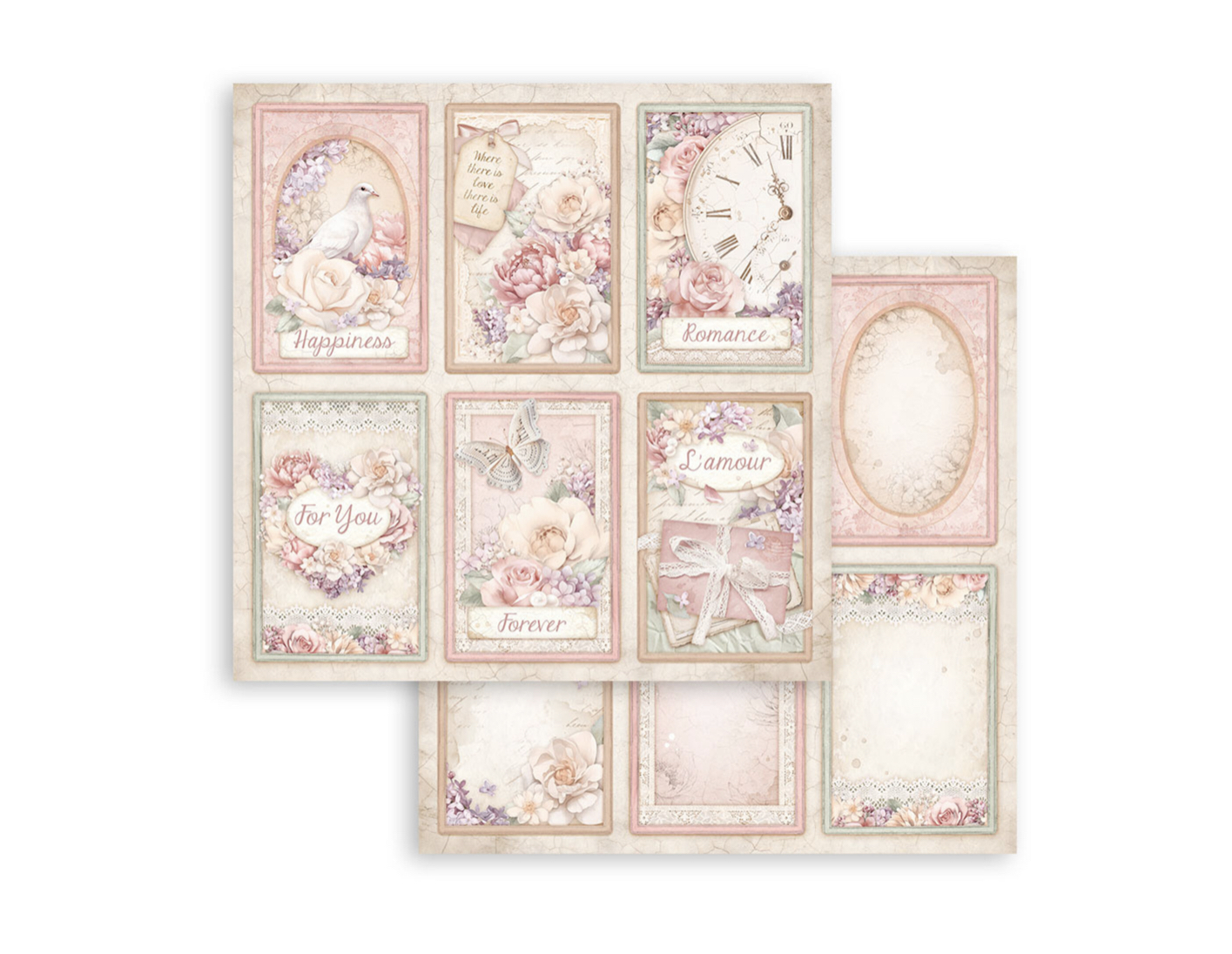 Stamperia Paper Pad 12X12 - Romance Forever - 2