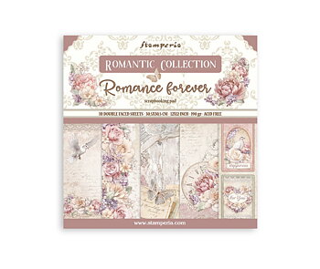 Stamperia Paper Pad 12X12 - Romance Forever