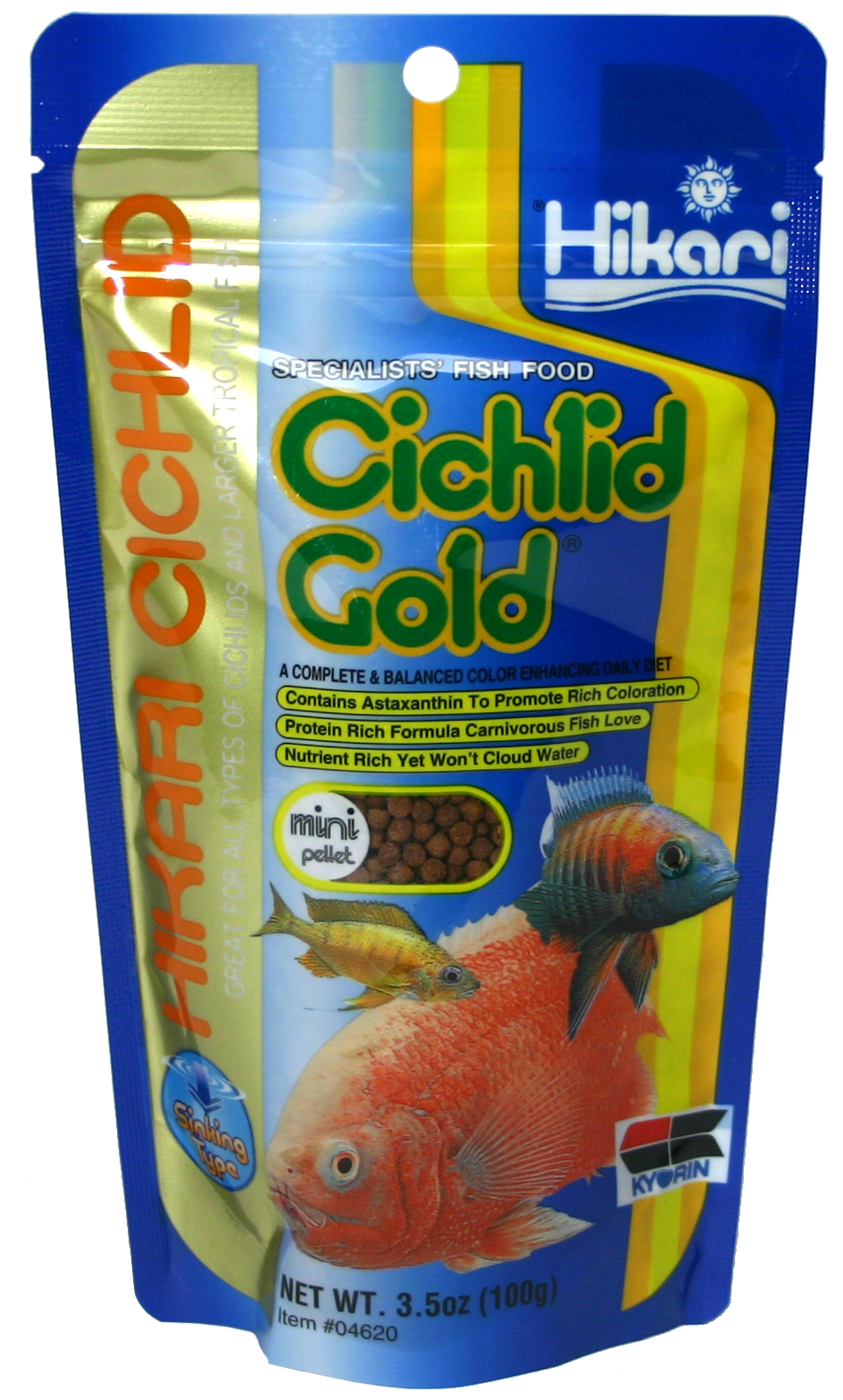 Hikari Pellets Ciklid Gold Sinking Mini 100g