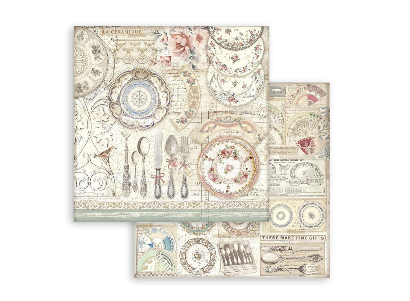 Stamperia - Brocante Antiques - Ceramic Plates