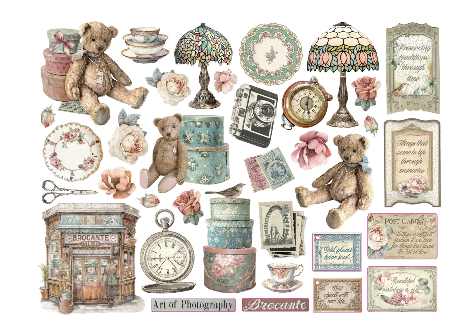 Stamperia Brocante Antiques Die Cuts  - 2
