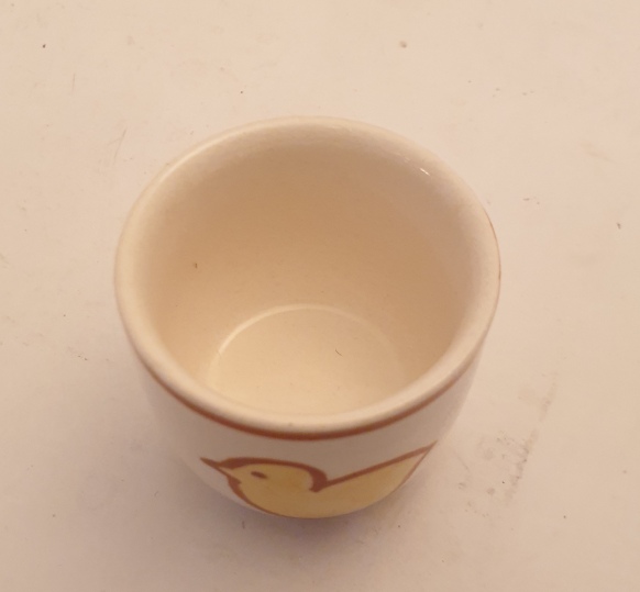 Äggkopp med handmålad kyckling - 3