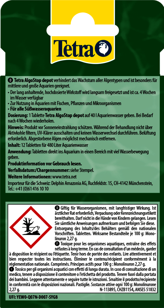 Tetra AlgoStop depot 12 tabletter - 3