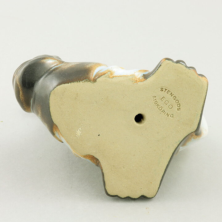 Willi Fischer (1960s) White/Brown Fish with Joyous Expression 14 cm