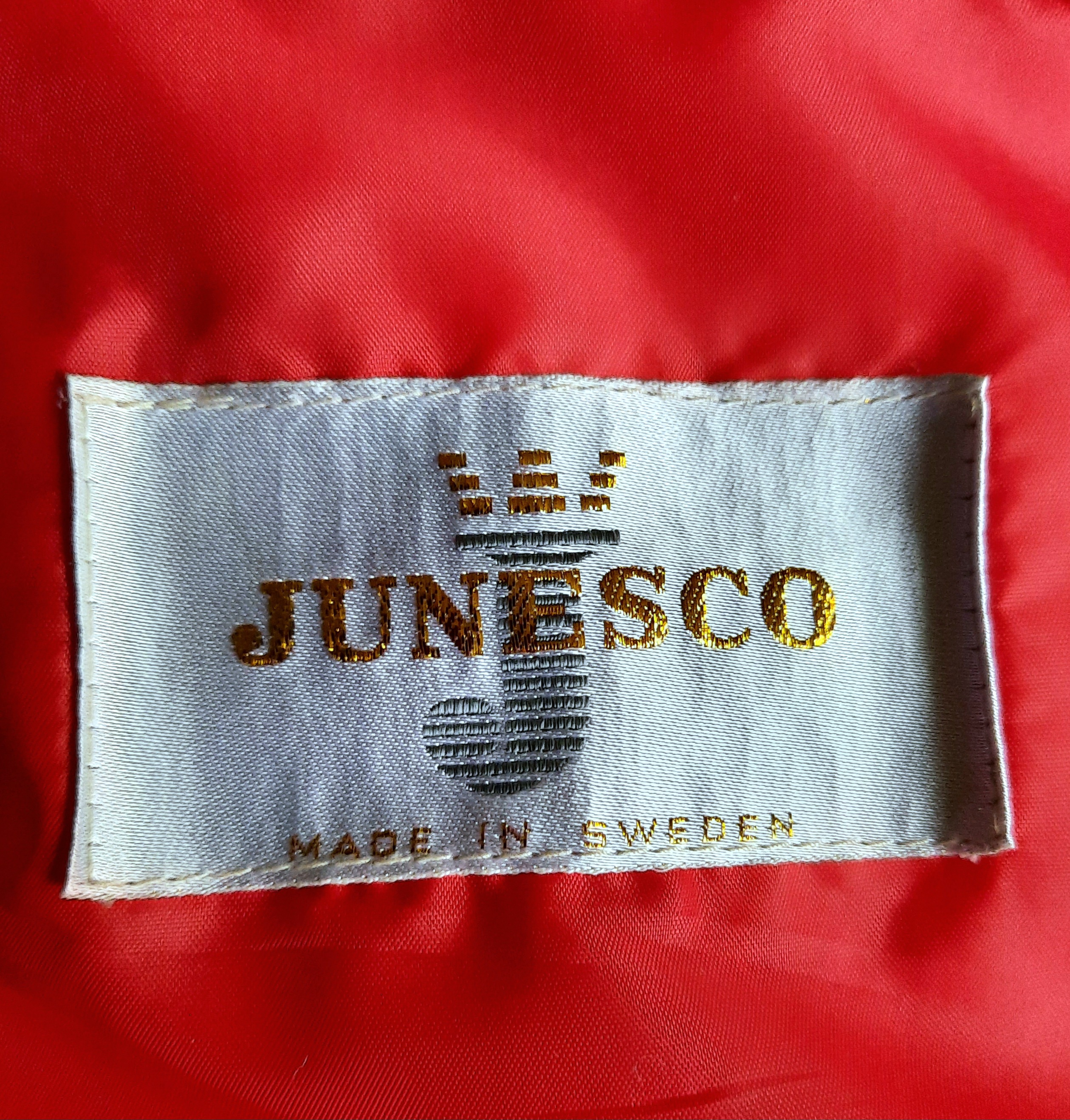 Röd kappa 60/70-tal storlek 38, Junesco Sverige, Vintage - 4