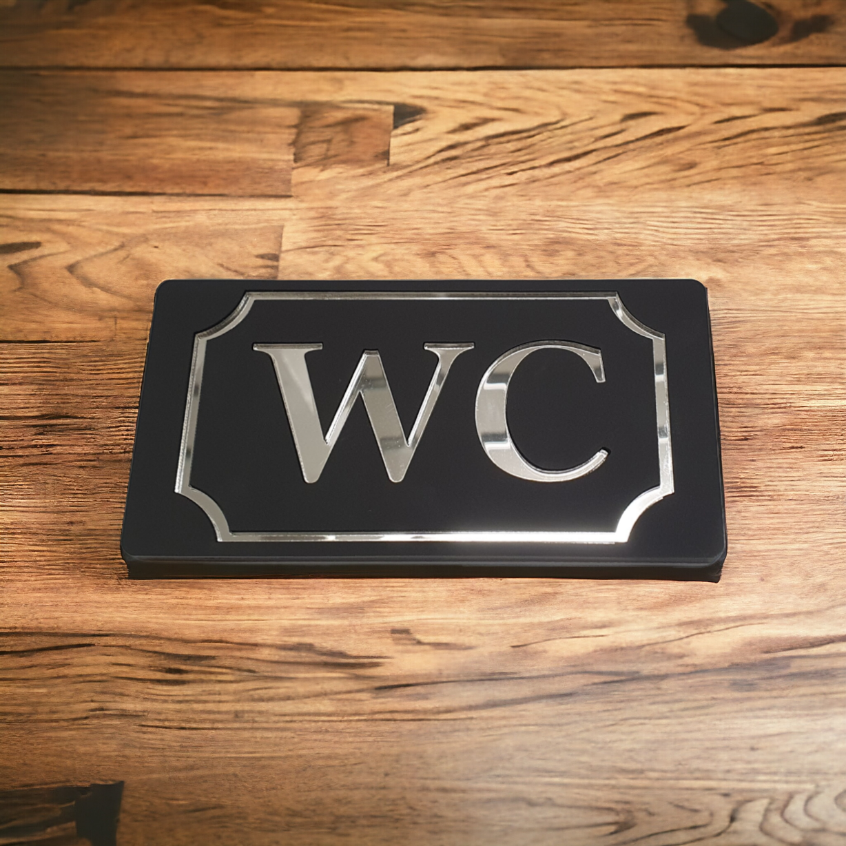 WC-skylt Exklusiv Spegelyta - 2