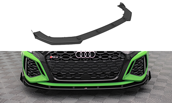 Maxton - STREET PRO FRONT SPLITTER V.1 + FLAPS AUDI RS3 8Y