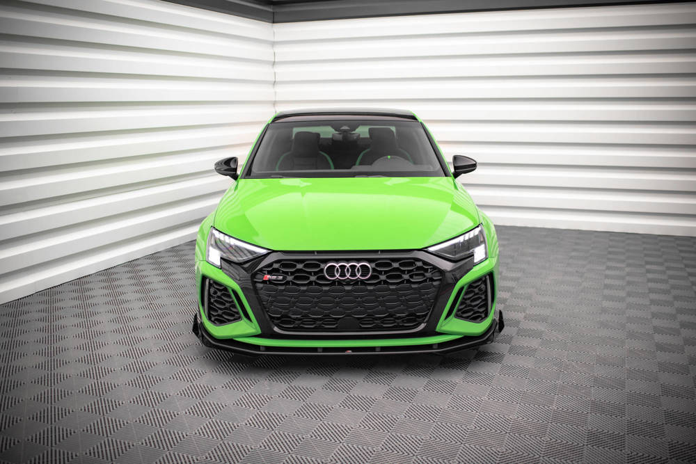 Maxton - STREET PRO FRONT SPLITTER V.1 + FLAPS AUDI RS3 8Y - 2