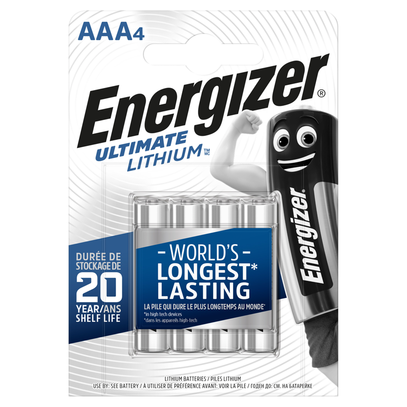 Energizer Batteri  AAA Lithium  4-pack