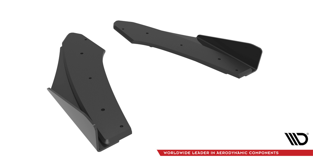 Maxton - STREET PRO REAR SIDE SPLITTERS + FLAPS AUDI S3 SEDAN 8Y - 6