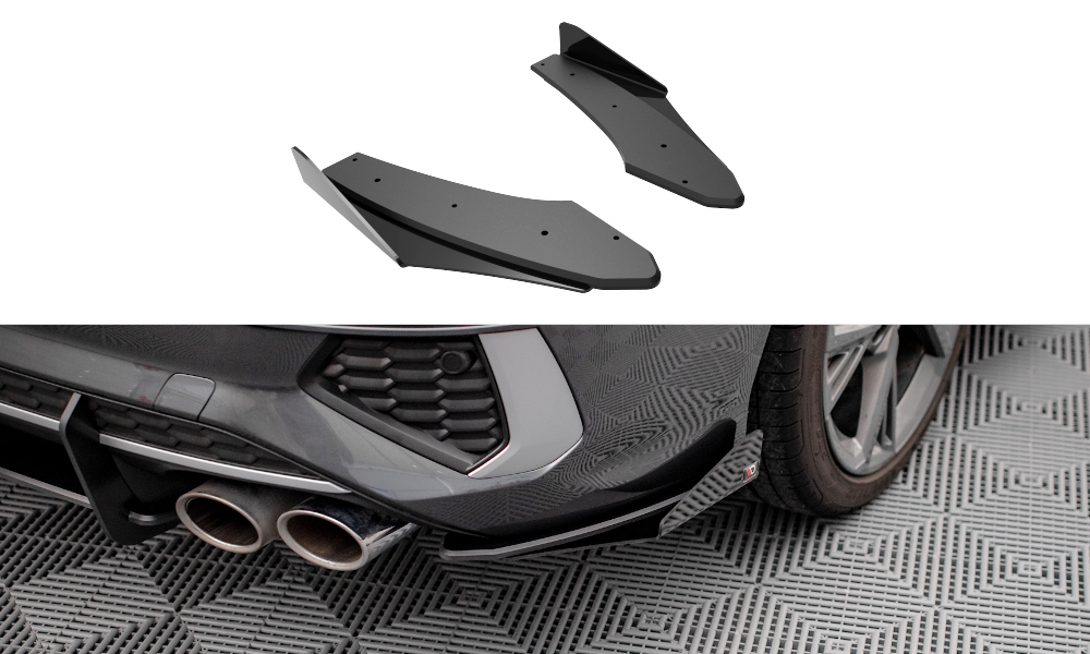 Maxton - STREET PRO REAR SIDE SPLITTERS + FLAPS AUDI S3 SEDAN 8Y