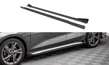Maxton - STREET PRO SIDE SKIRTS DIFFUSERS + FLAPS AUDI S3 / A3 S-LINE 8Y