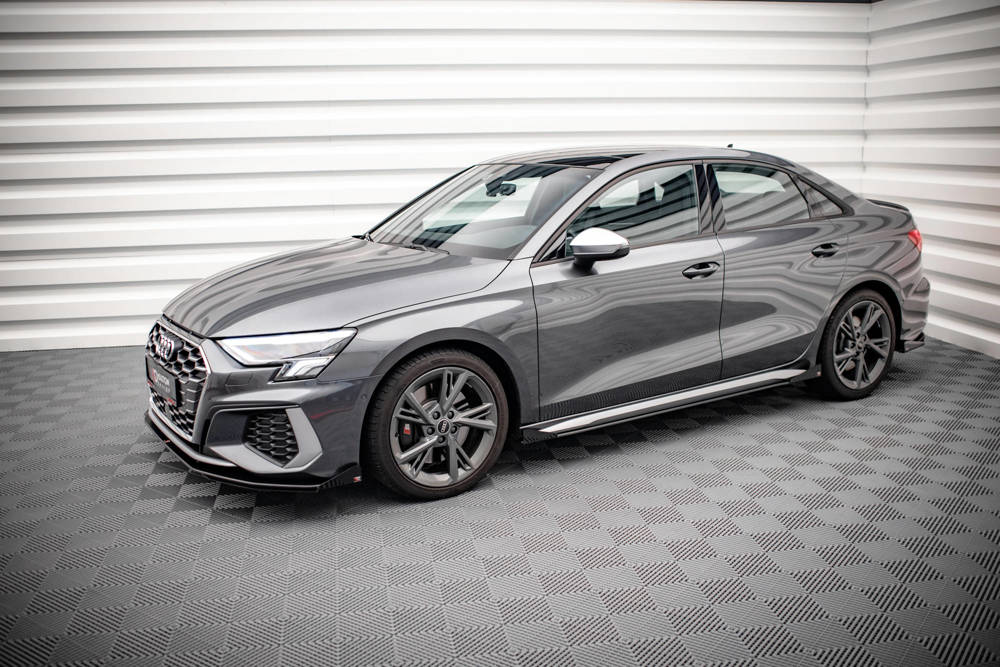 Maxton - STREET PRO SIDE SKIRTS DIFFUSERS + FLAPS AUDI S3 / A3 S-LINE 8Y - 4