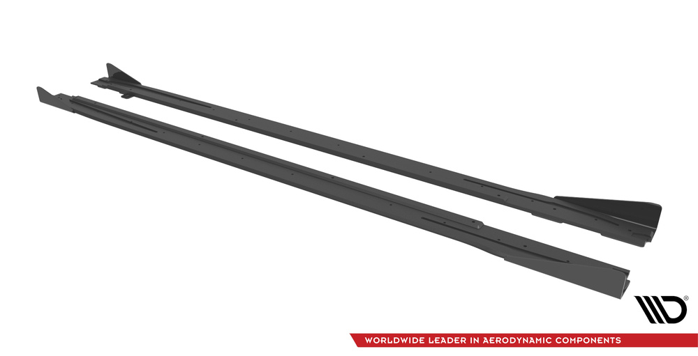 Maxton - STREET PRO SIDE SKIRTS DIFFUSERS + FLAPS AUDI S3 / A3 S-LINE 8Y - 6