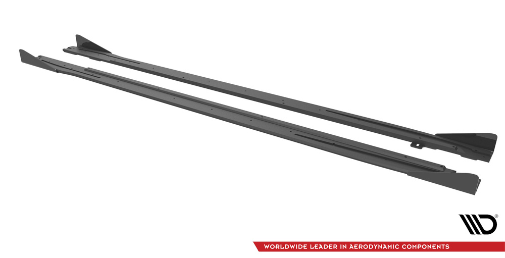 Maxton - STREET PRO SIDE SKIRTS DIFFUSERS + FLAPS AUDI S3 / A3 S-LINE 8Y - 7
