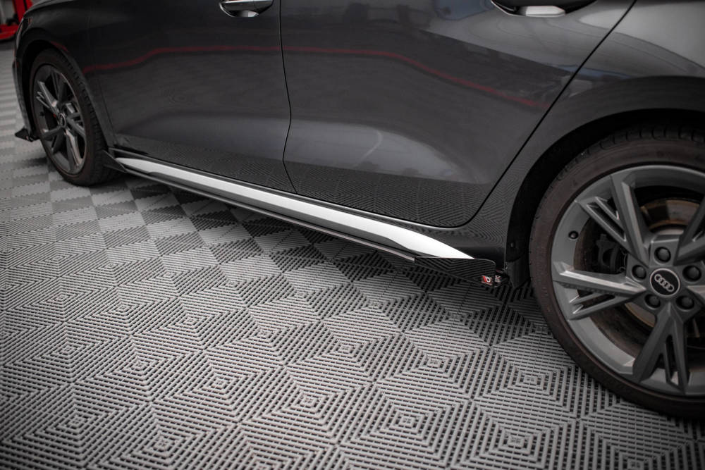 Maxton - STREET PRO SIDE SKIRTS DIFFUSERS + FLAPS AUDI S3 / A3 S-LINE 8Y - 3