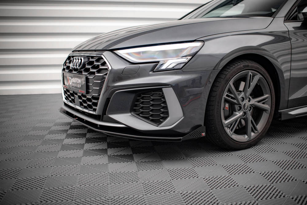 Maxton - STREET PRO FRONT SPLITTER V.1 + FLAPS AUDI S3 / A3 S-LINE 8Y - 3