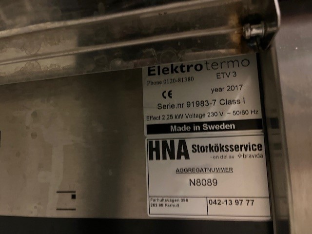 Värmeri - Elektrotermo - ETV 3 - 8