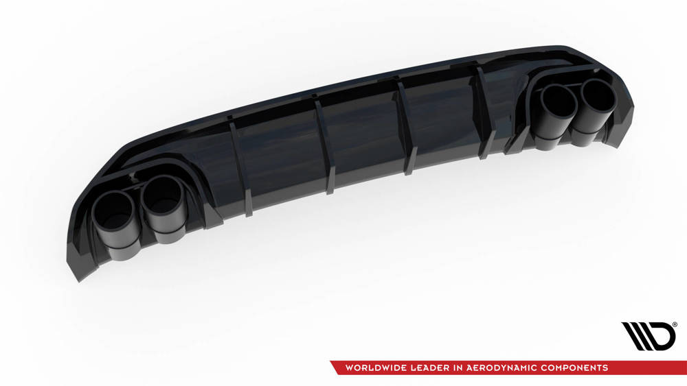 Maxton - REAR VALANCE + EXHAUST ENDS IMITATION AUDI A3 S-LINE SPORTBACK 8Y - 7