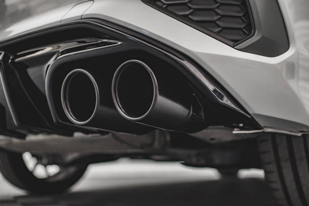 Maxton - REAR VALANCE + EXHAUST ENDS IMITATION AUDI A3 S-LINE SPORTBACK 8Y - 2