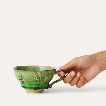STHÅL Kopp med handtag Seaweed