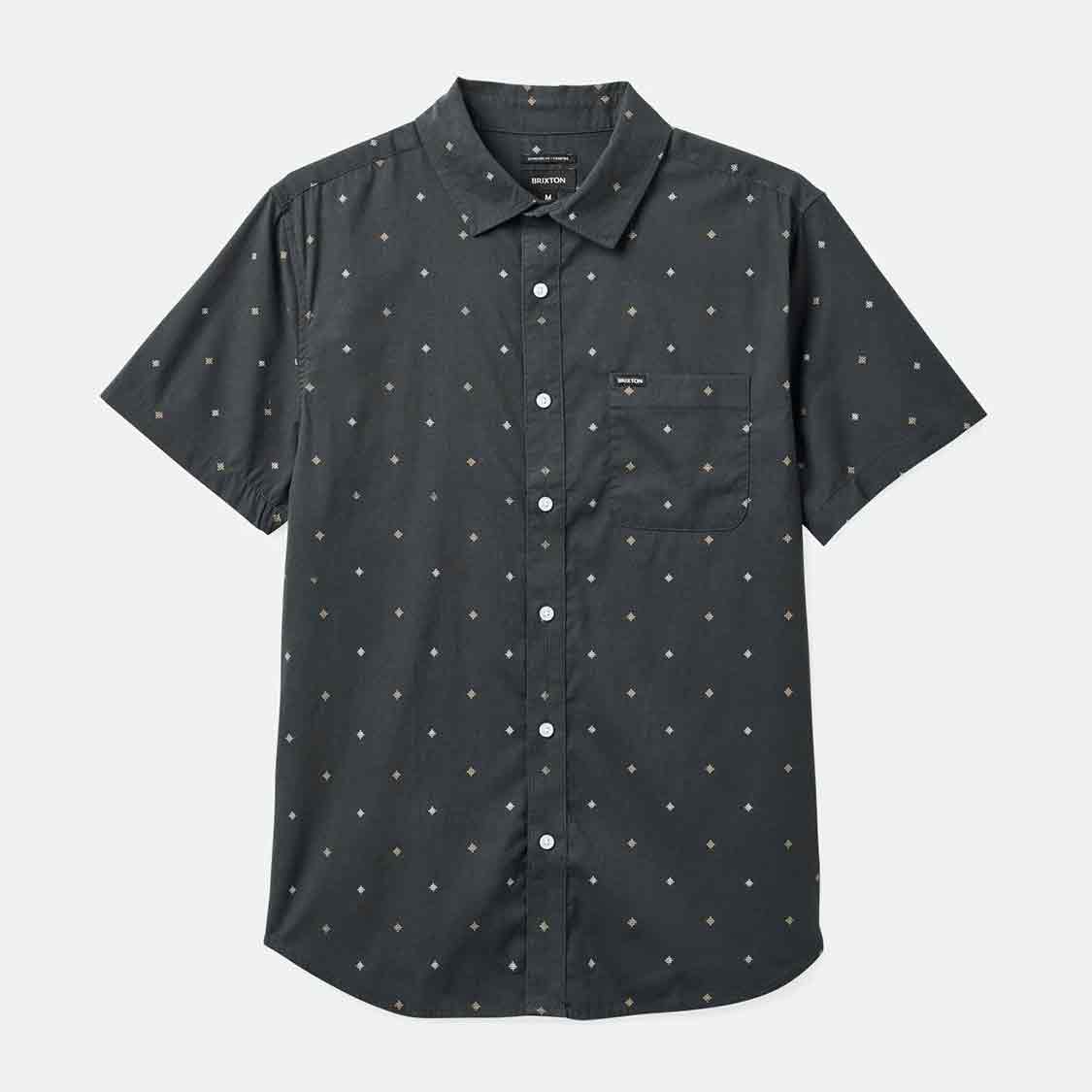 Brixton - Charter Print S/S Washed Black Pyramid - 3