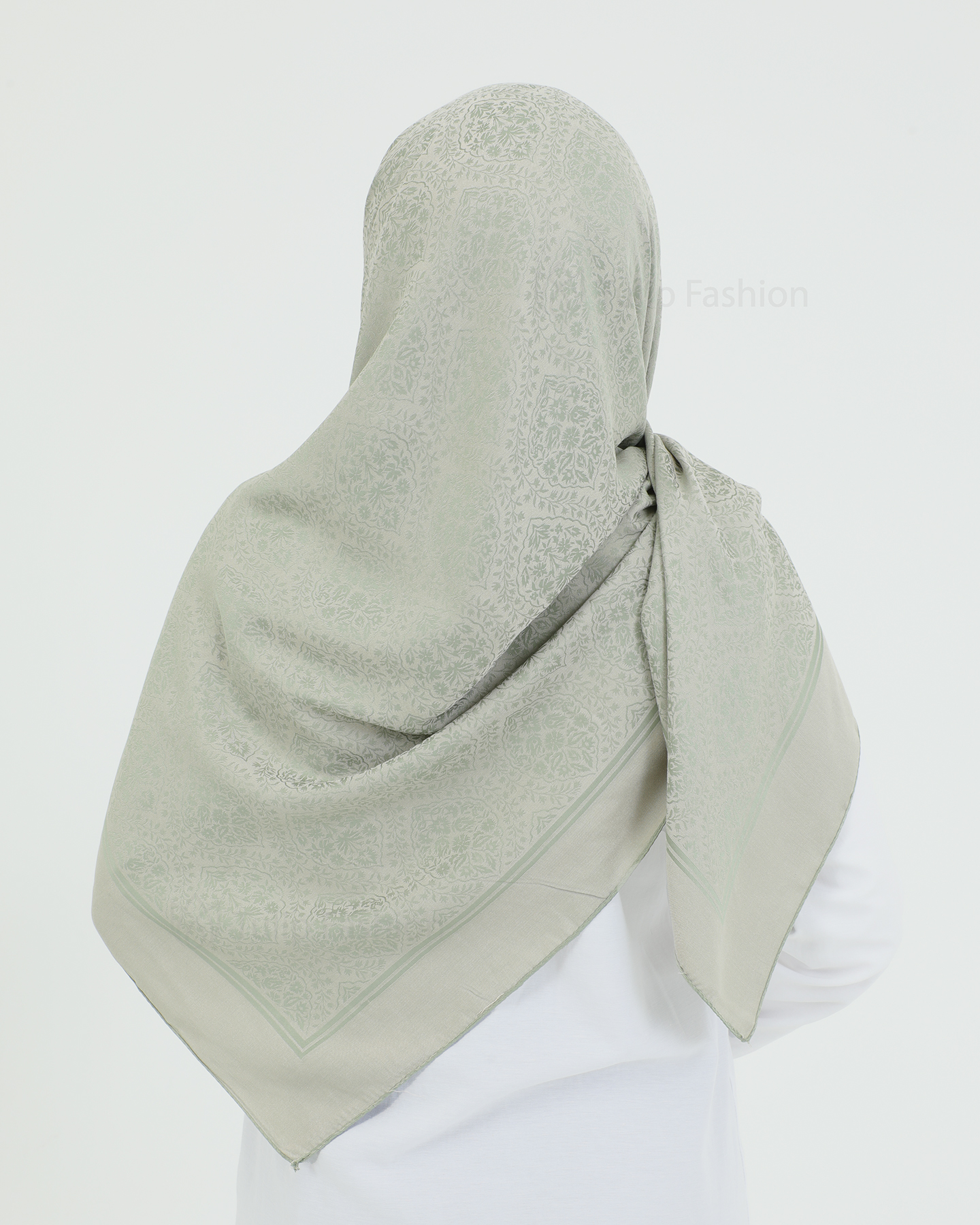 Hijab - Square Viskon 120 cm - Pistachio Green - 3