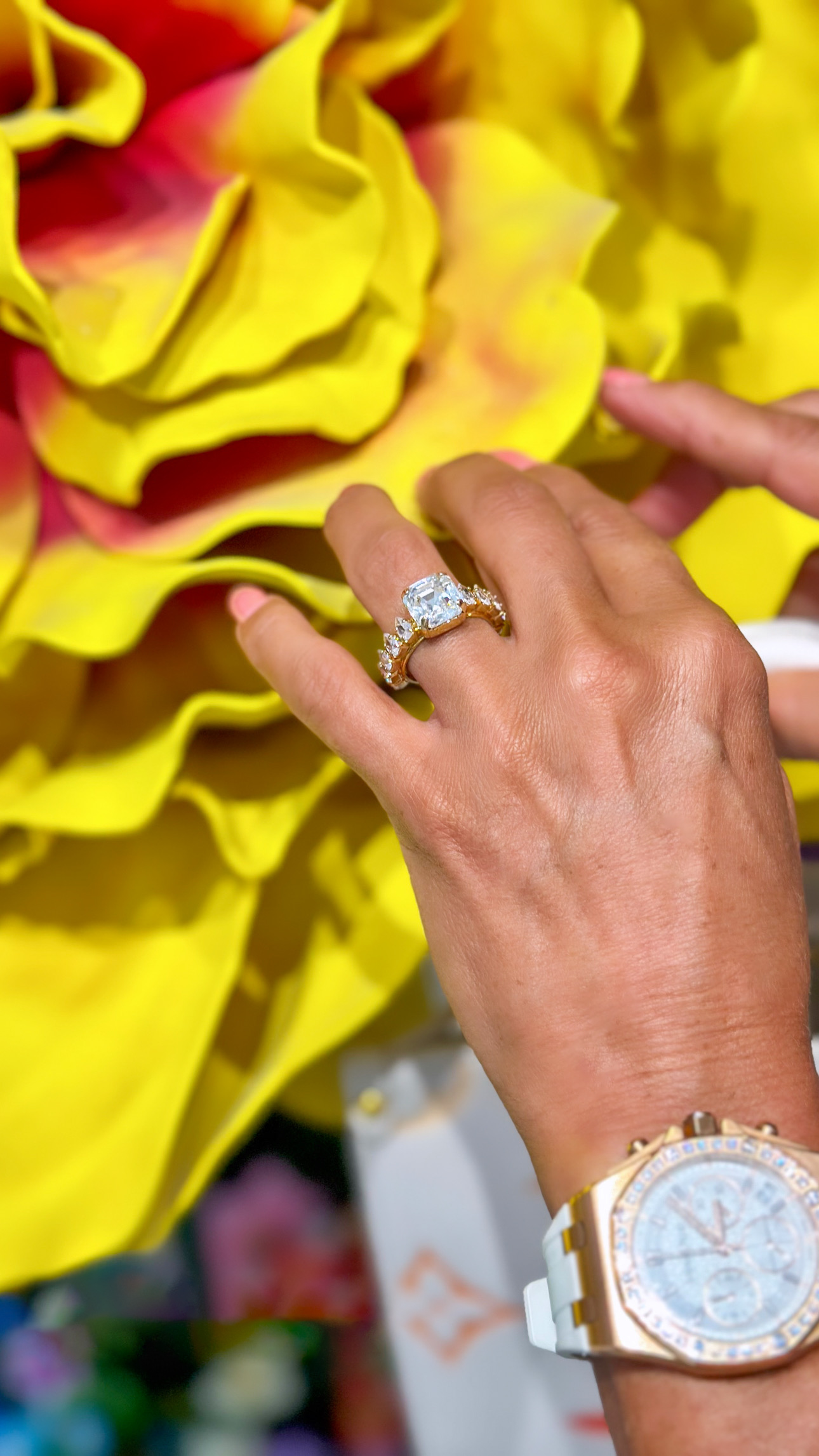 Ring Marilyn Clear Gold - 7