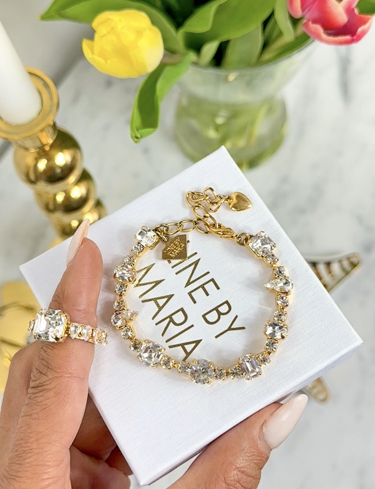 Ring Marilyn Clear Gold - 5