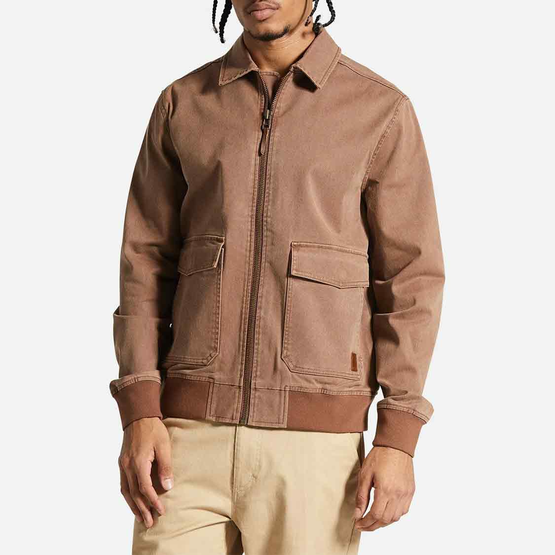 Brixton - Dillinger Station Jacket Sepia Sol Wash