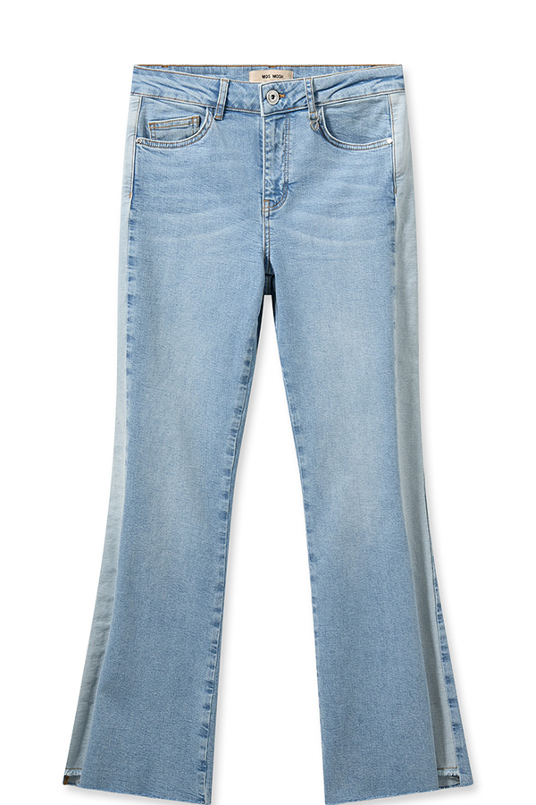 Mos Mosh - MMAlli Flare Panel Jeans Light Blue Regular - 3