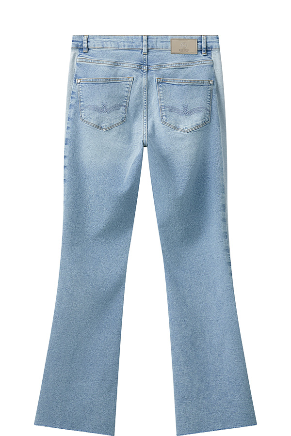Mos Mosh - MMAlli Flare Panel Jeans Light Blue Regular - 4
