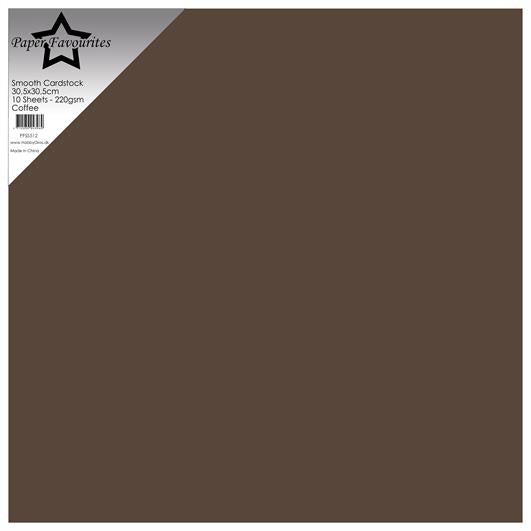 Cardstock Paper Favourites Släta 512 -Coffee