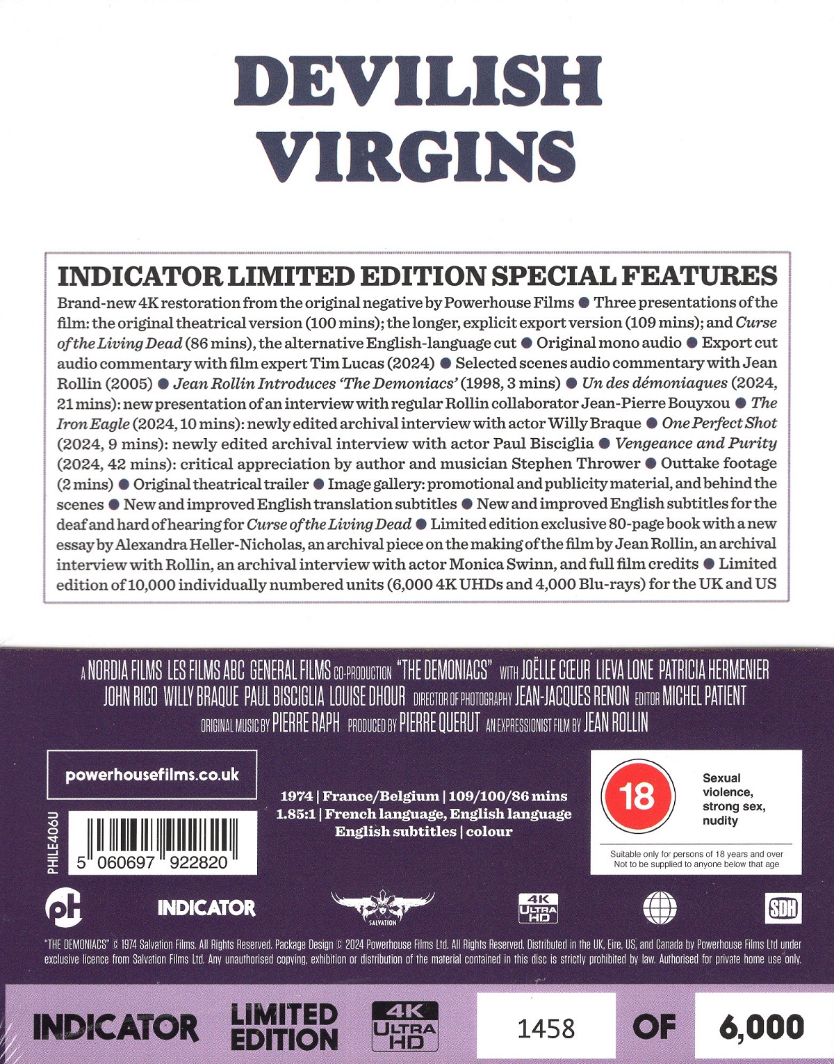 Demoniacs (Limited Edition) (ej svensk text) (4K Ultra HD) - 2